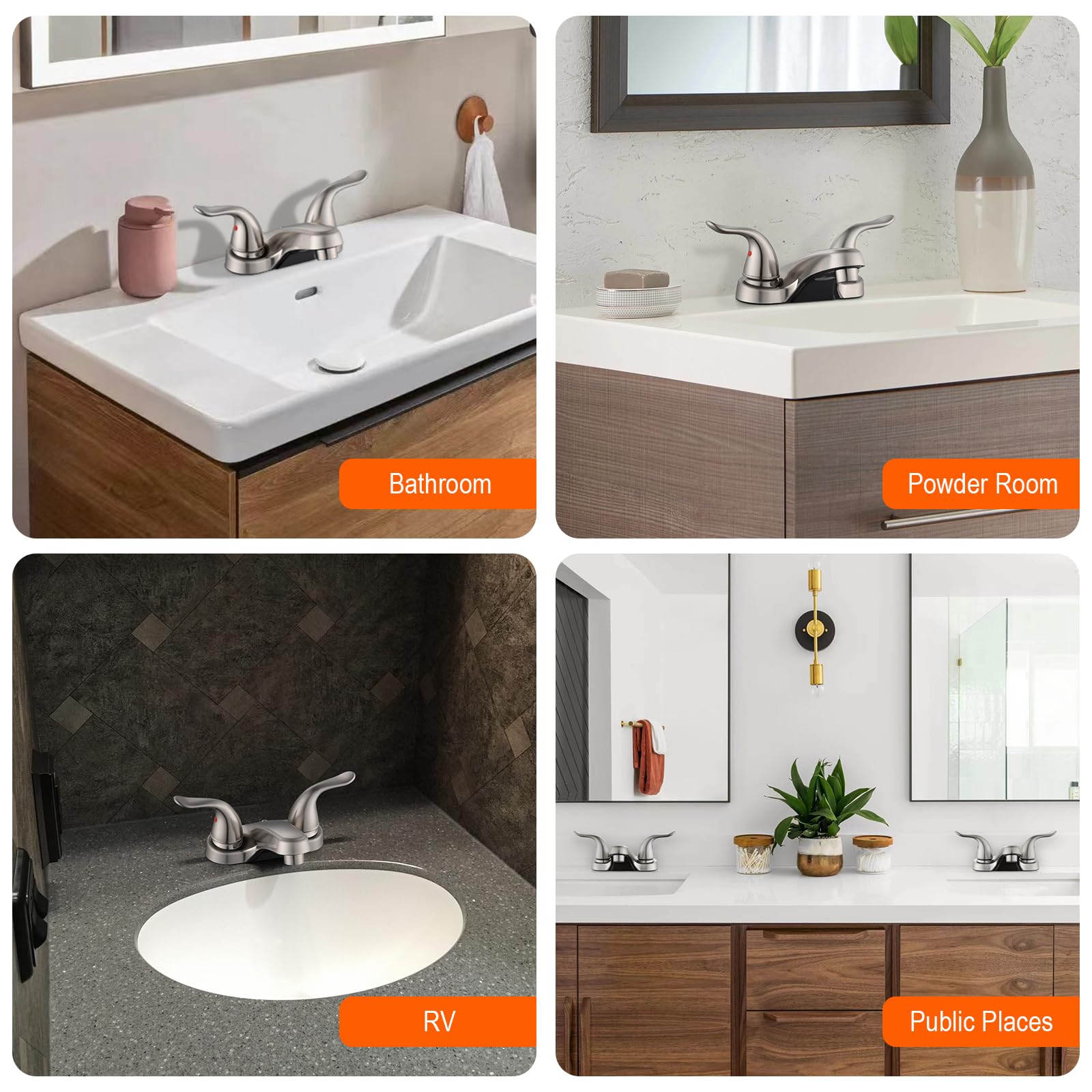 KPWATER side profile in brushed nickel showing corrosion resistance benefit