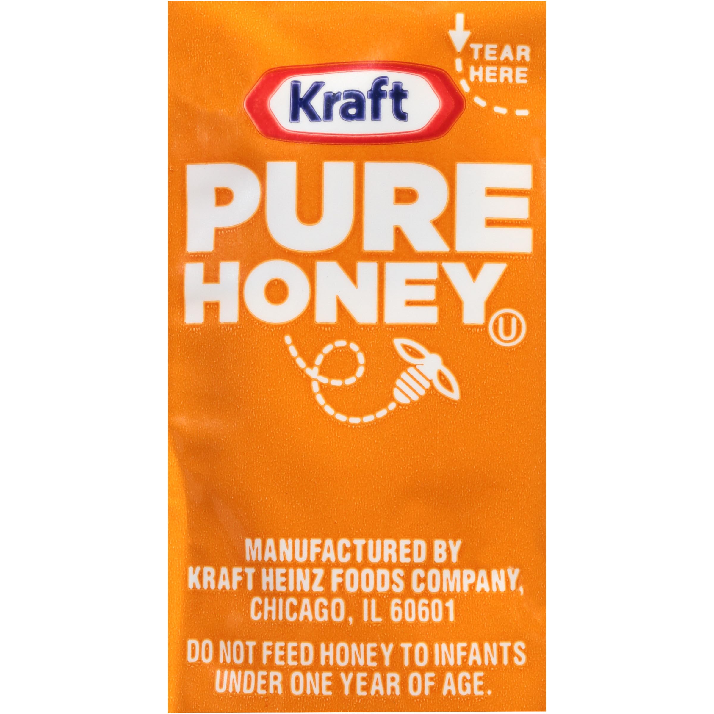 Kraft honey packets beside coffee and toast in breakfast setting adding convenience