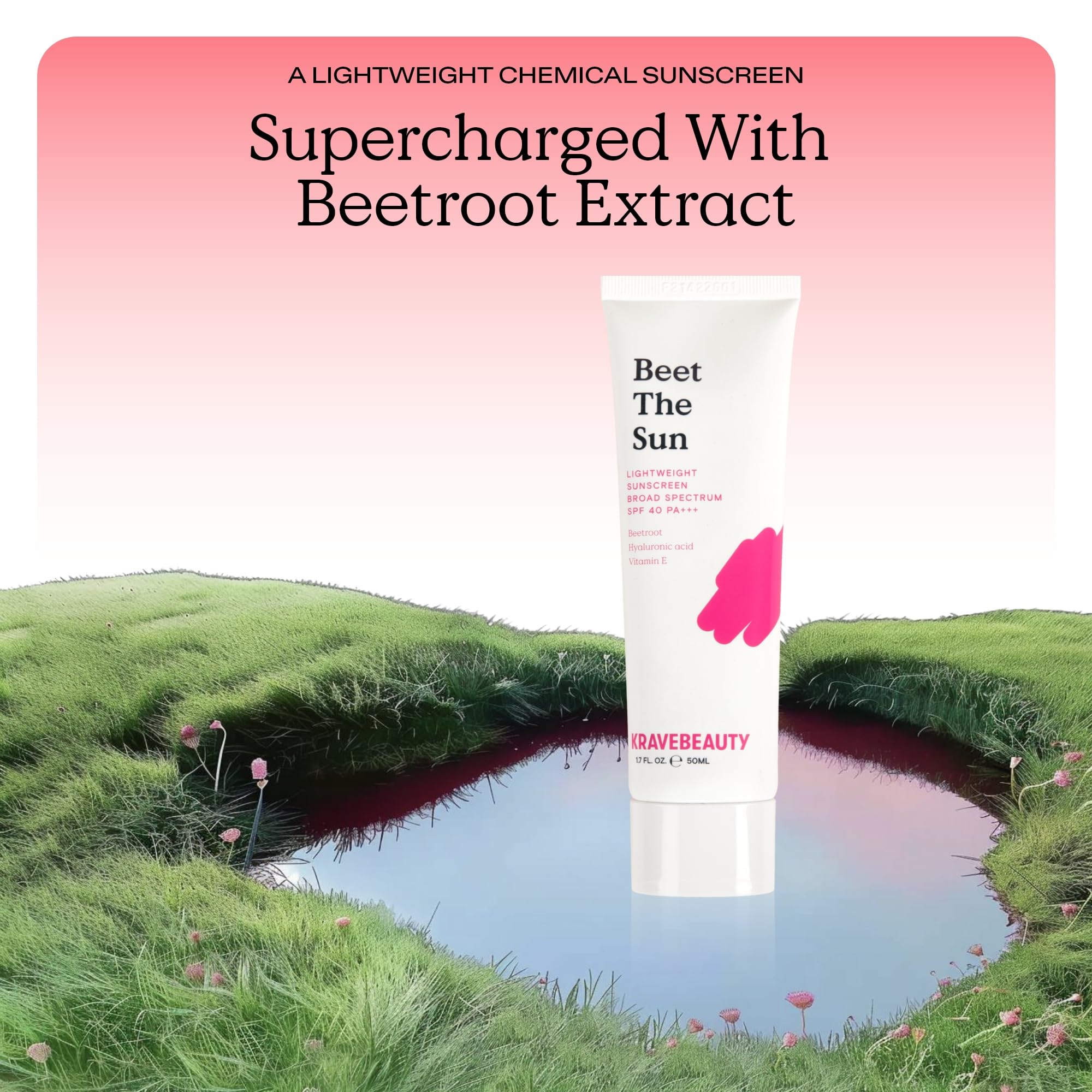 KraveBeauty beet root extract ingredient shot highlighting antioxidant skin support