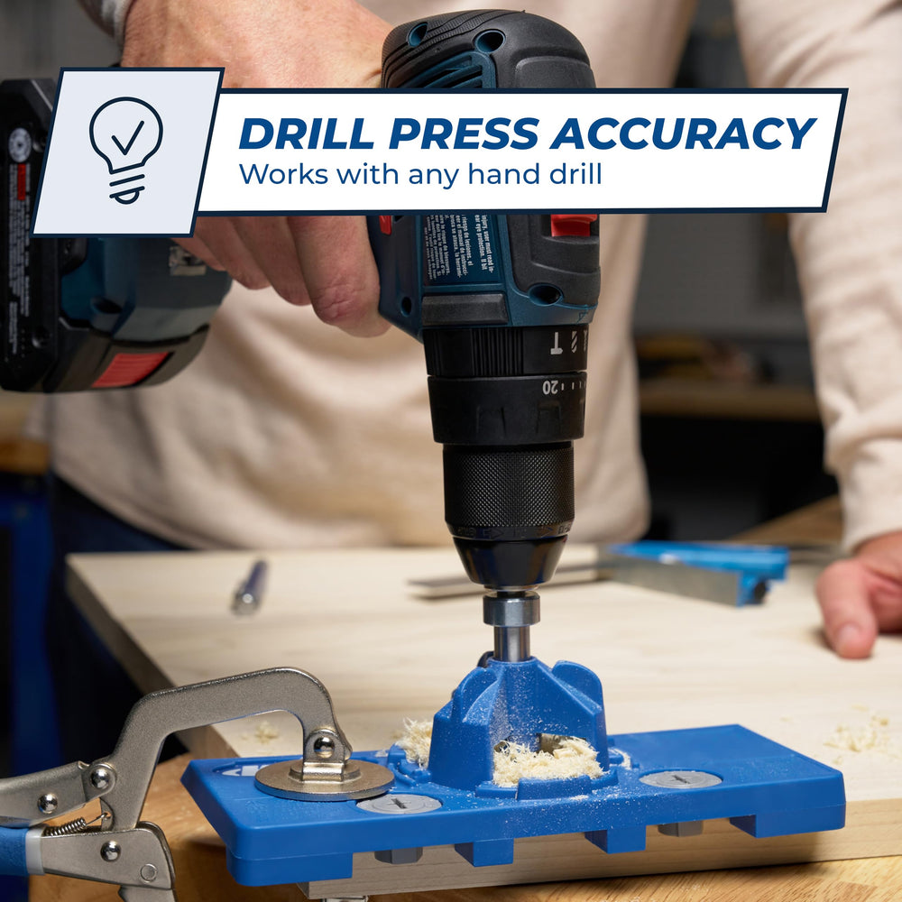 Kreg hinge jig adjustment scale detail for setting precise hinge offsets