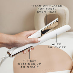Kristin Ess digital display and temperature controls for precise heat settings and styling safety