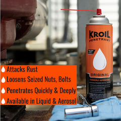 KROIL drip can spout close-up for precise application and less waste