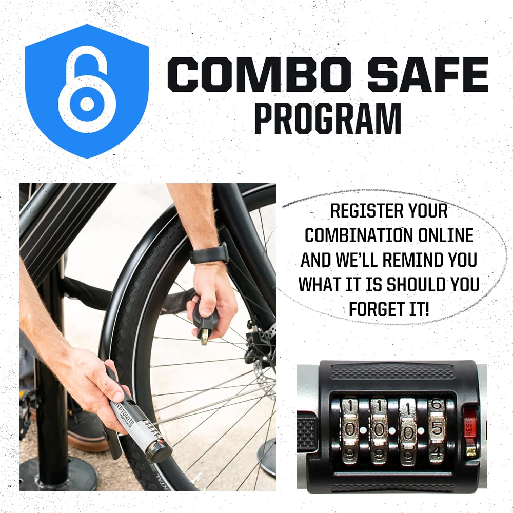 Kryptonite registration card and instructions for combo recovery
