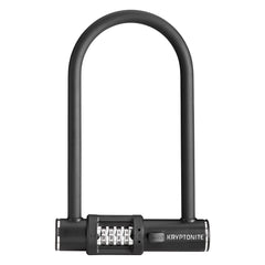 Kryptonite front view showing compact U-lock and solid protection