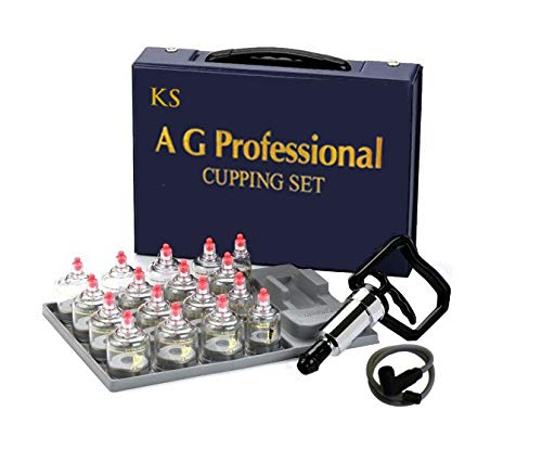 KS professional cupping set front packaging showing complete kit and case for easy transport