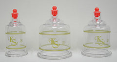 KS extension tube attached to cup being used on neck for improved reach and solo treatment