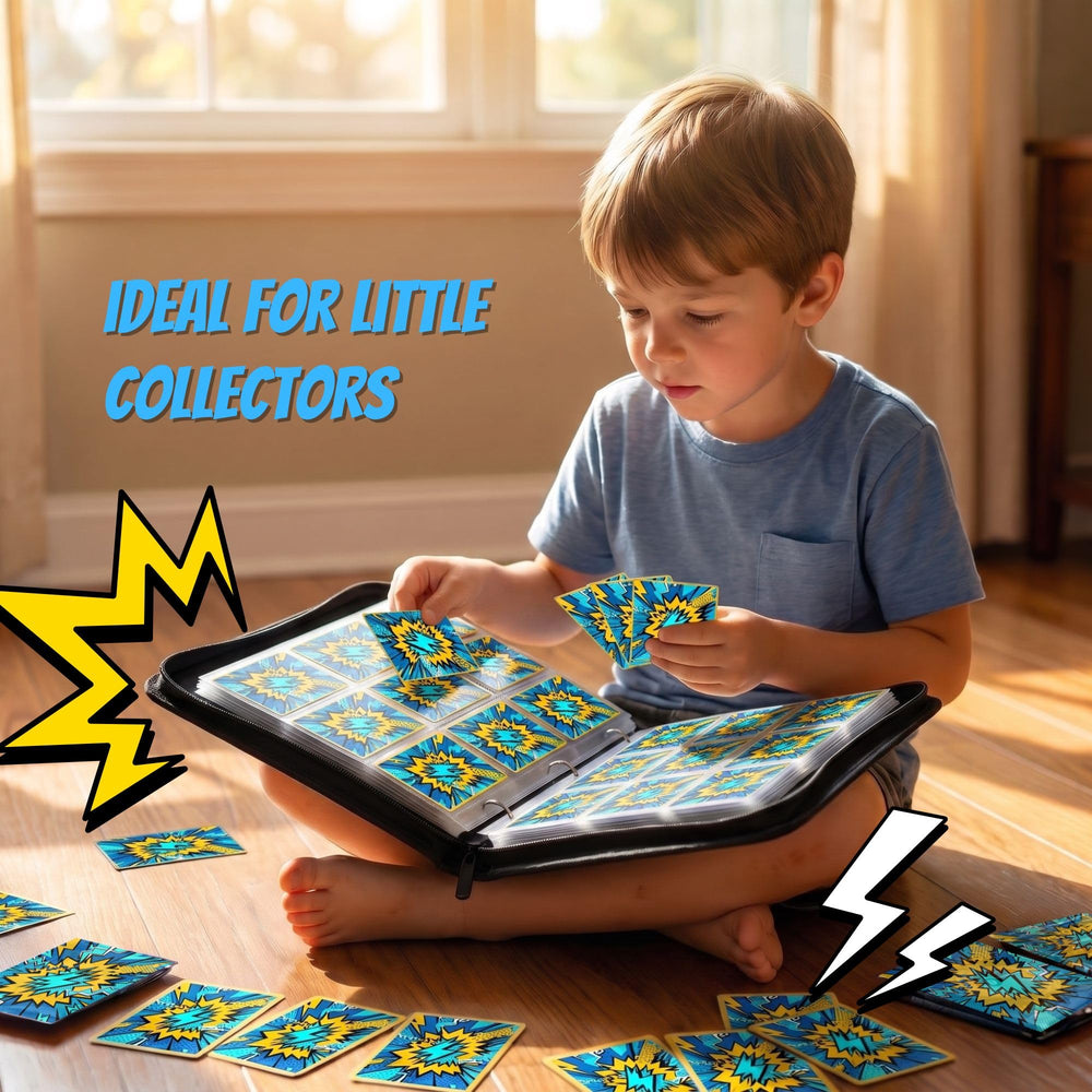 KS SHOP open binder displaying 60 double-sided 9-pocket sheets for organization