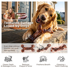 Kseroo treat groove filled with peanut butter to extend chewing