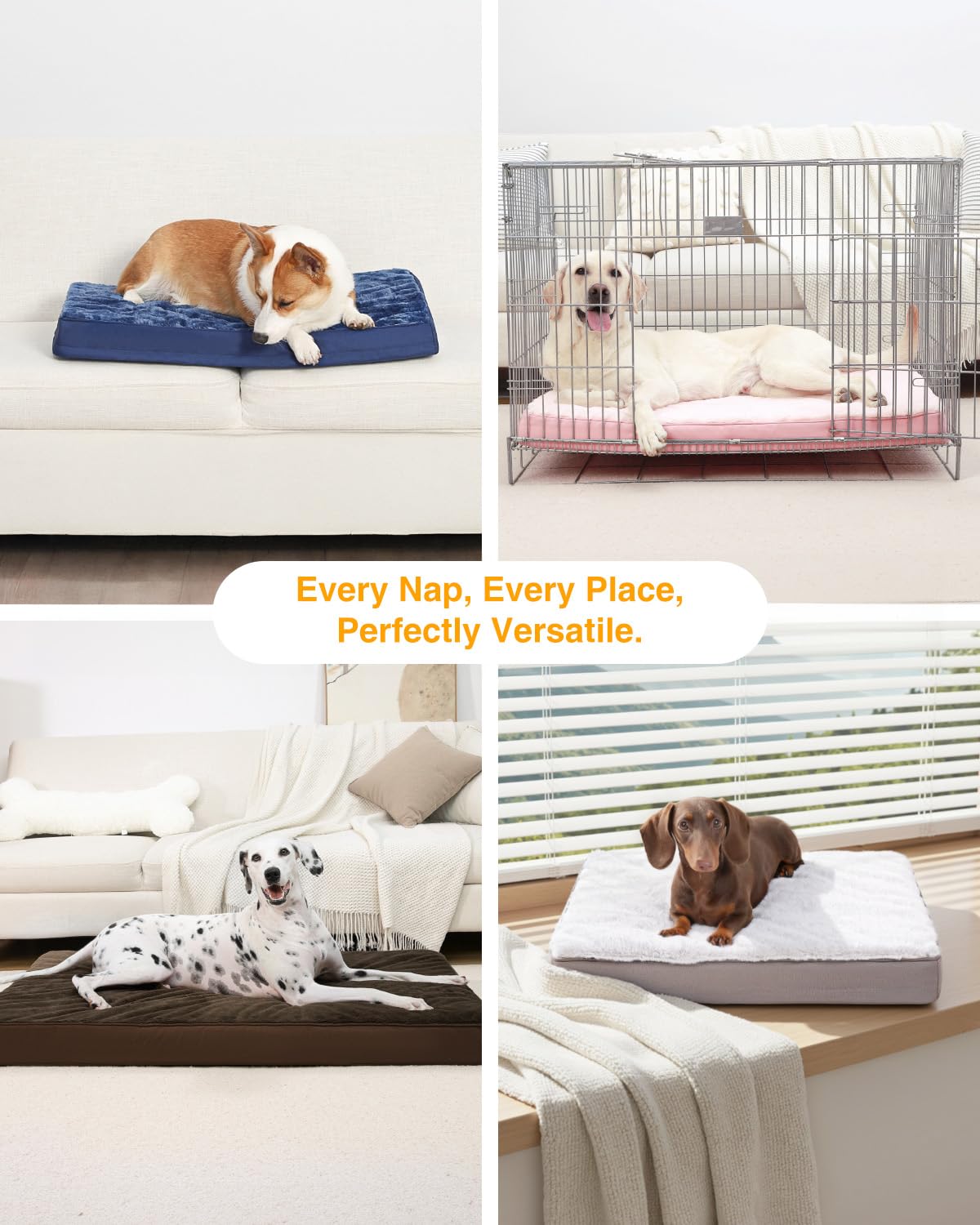 KSIIA dog bed in car backseat showing portable comfort for travel