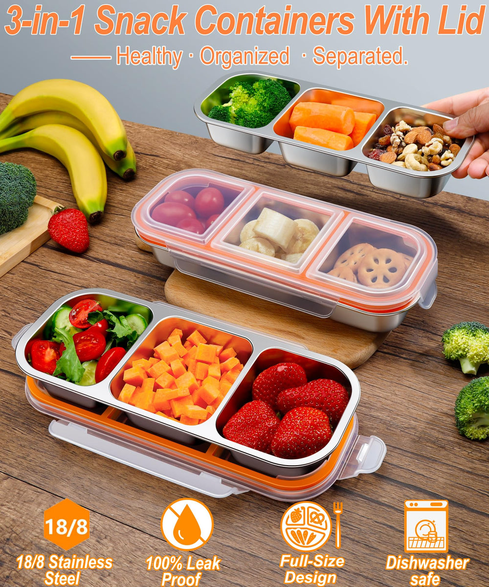 KTKUDY close-up of 18/8 stainless steel tray highlighting durability benefit