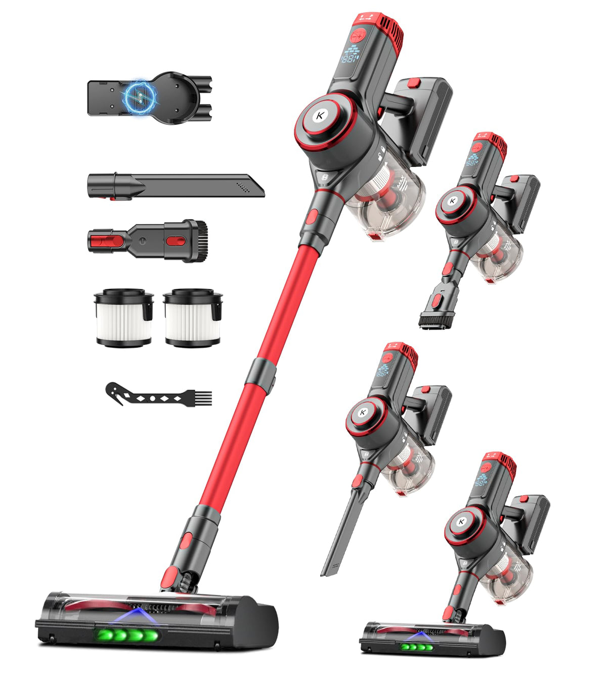 KTTLDRN K25 front view showing slim freestanding design and compact storage benefit