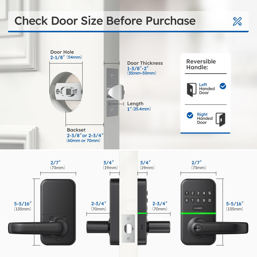 KUCACCI mechanical key backup detail giving emergency access peace