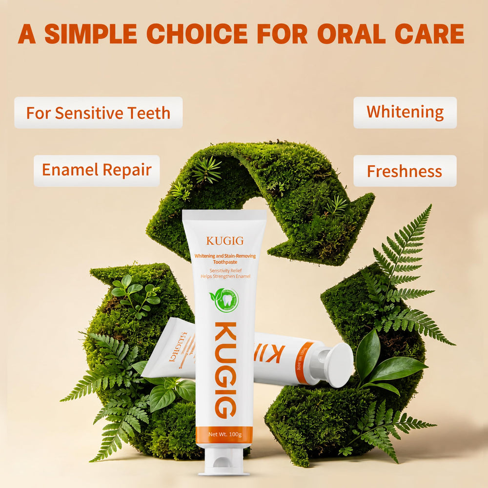 KUGIG in-use brushing demo showing plaque control visually