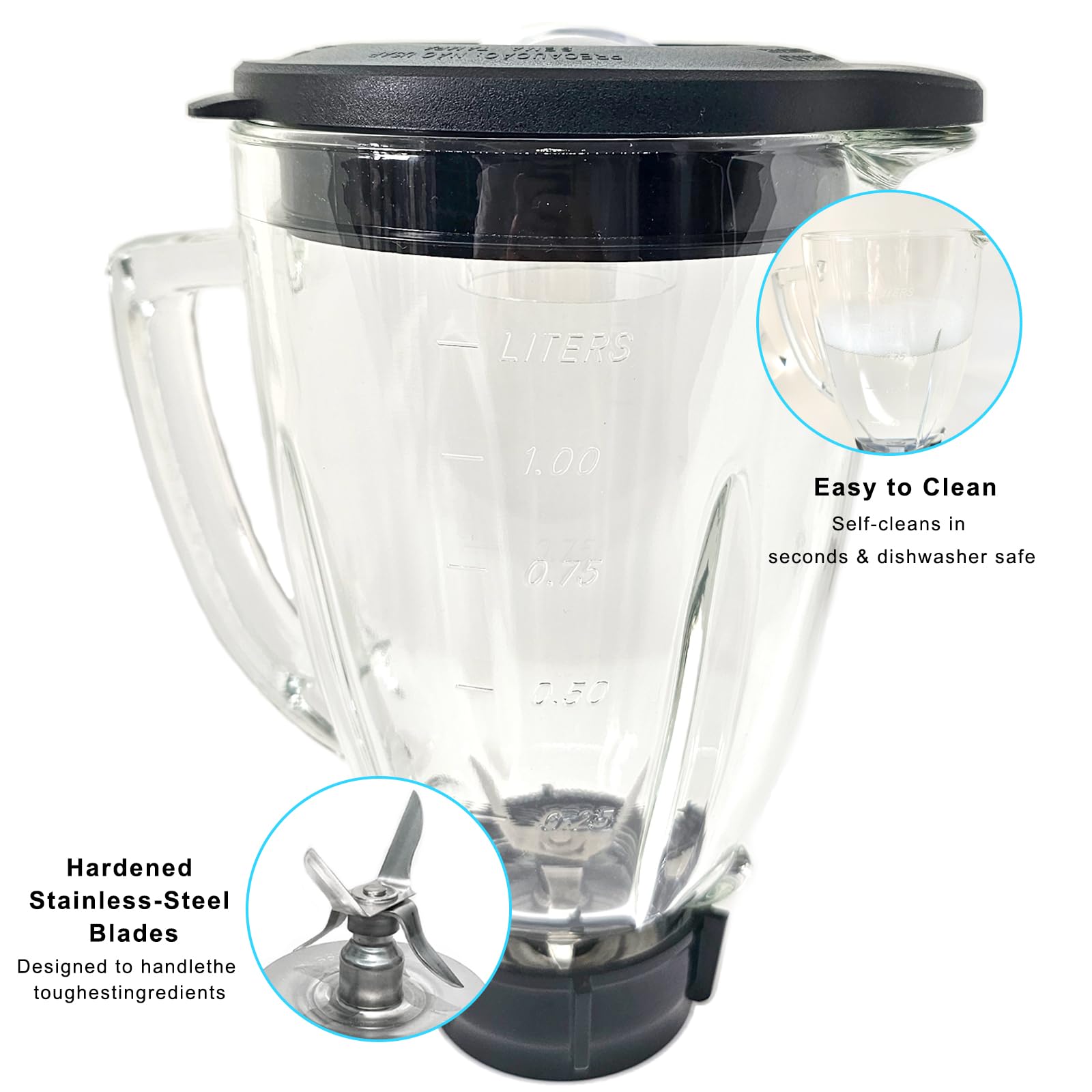 Kuntorie jar mounted on Oster Classic base demonstrating compatibility and fit