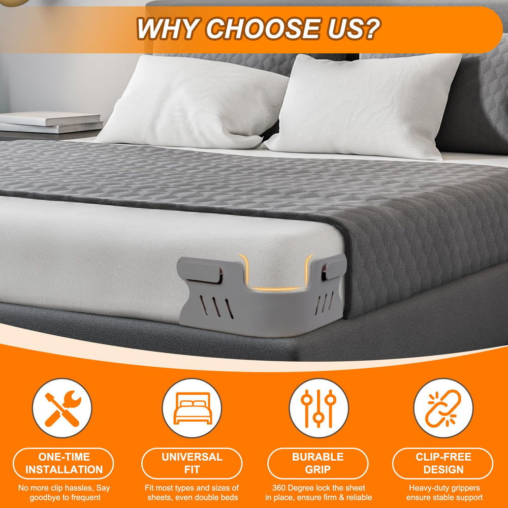 KUODIEOR lifestyle bedroom scene showing neat made bed benefit