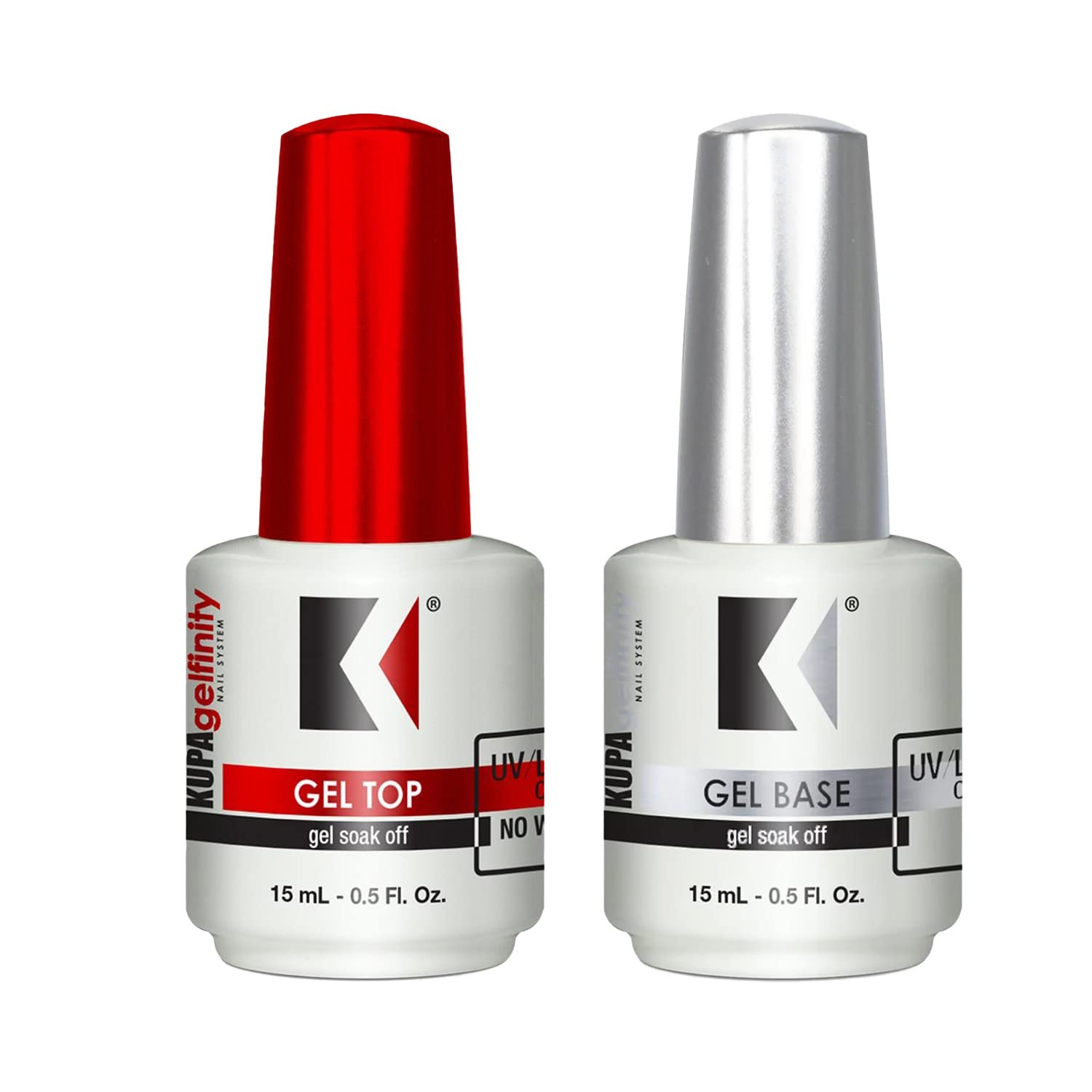 KUPA Gelfinity front packaging showing both base and glossy top for easy selection