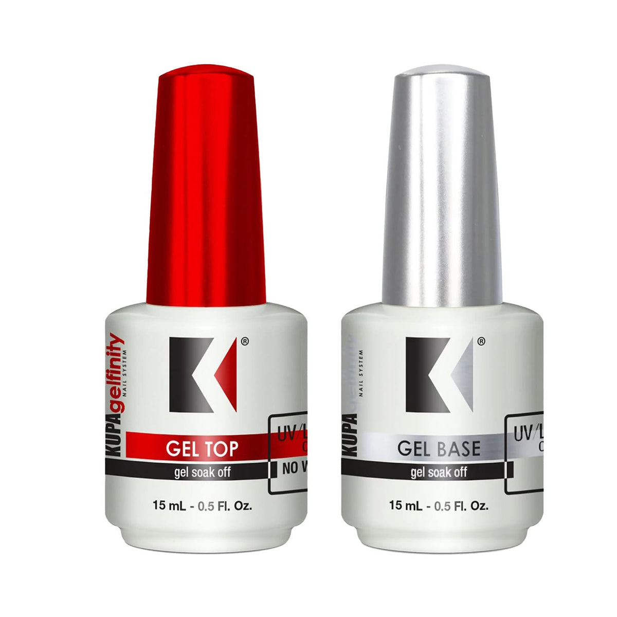 KUPA Gelfinity front packaging showing both base and glossy top for easy selection