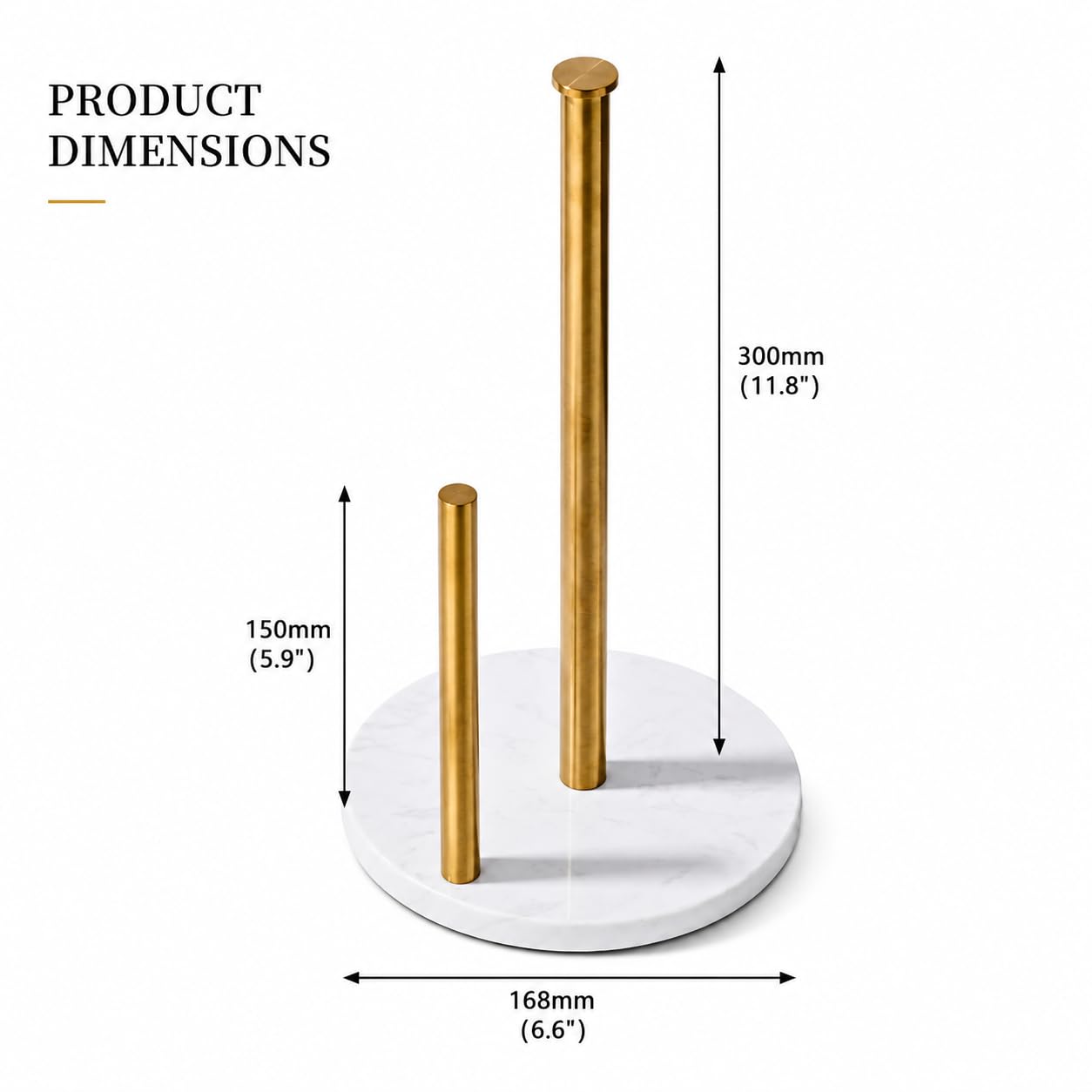 KUUBTH brushed 304 stainless steel rod detail showing fingerprint-resistant finish