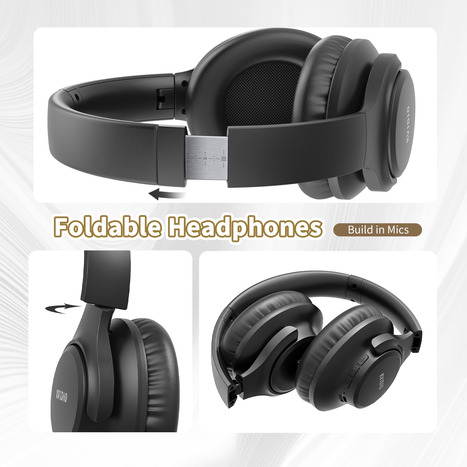 KVIDIO control buttons and mic close-up for effortless call control