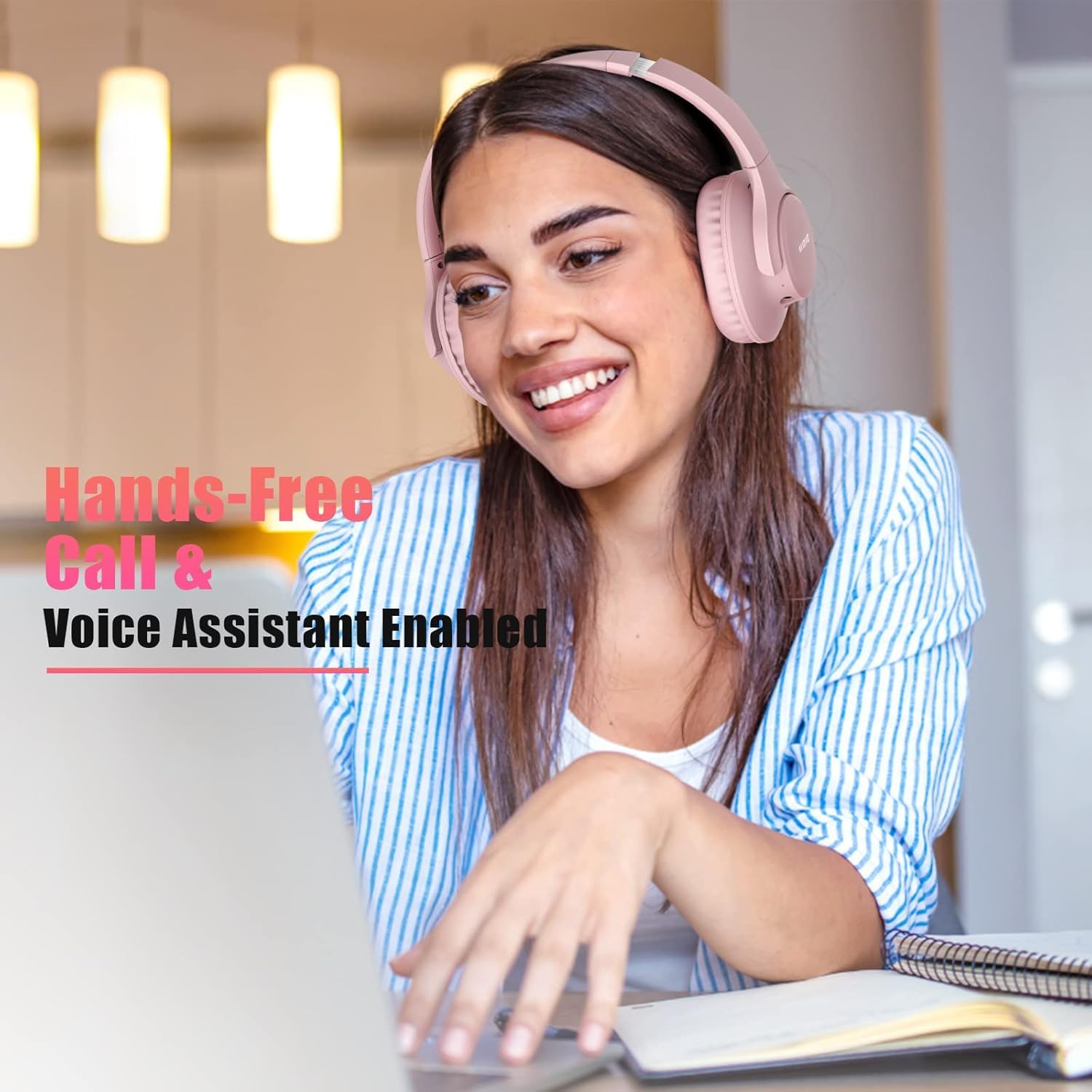 KVIDIO earcup close-up showing memory-foam cushion for long-wear comfort