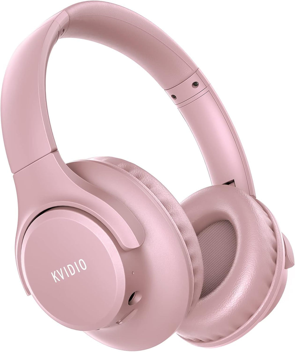 KVIDIO front view showing sleek over-ear design and travel-friendly look