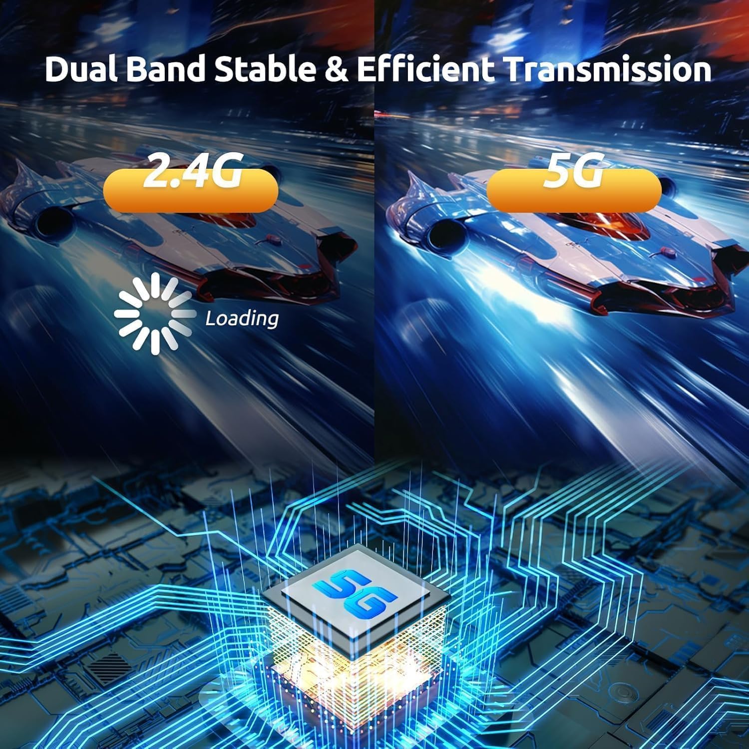 KVZOO wireless HDMI kit in a home theater demonstrating cable-free displays