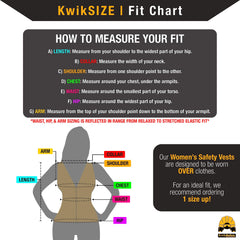 KwikSafety back reflective pattern illustrating 360-degree night visibility benefit