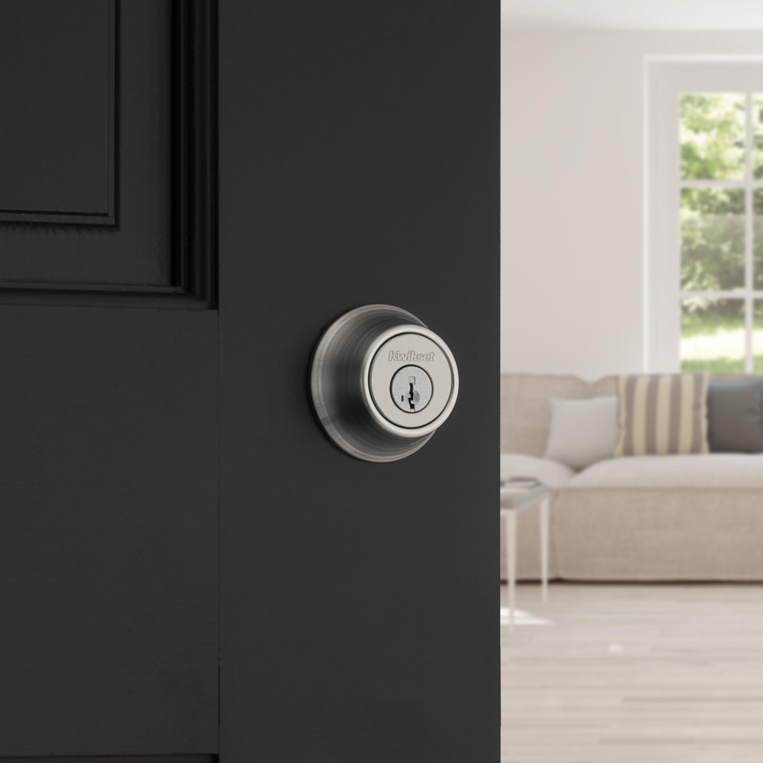 Kwikset 660 interior thumb-turn detail for quick emergency egress benefit