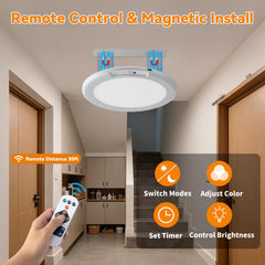 KYEKIO remote control and buttons displayed for easy brightness and color adjustments