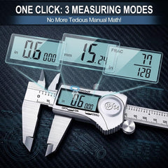 Kynup caliper measuring depth of a groove demonstrating depth-measure capability and versatility