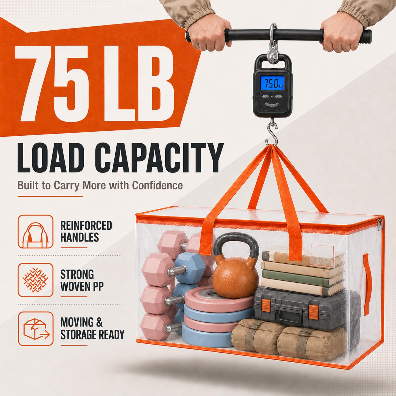 KYODOLED dual zipper and wide opening making packing faster