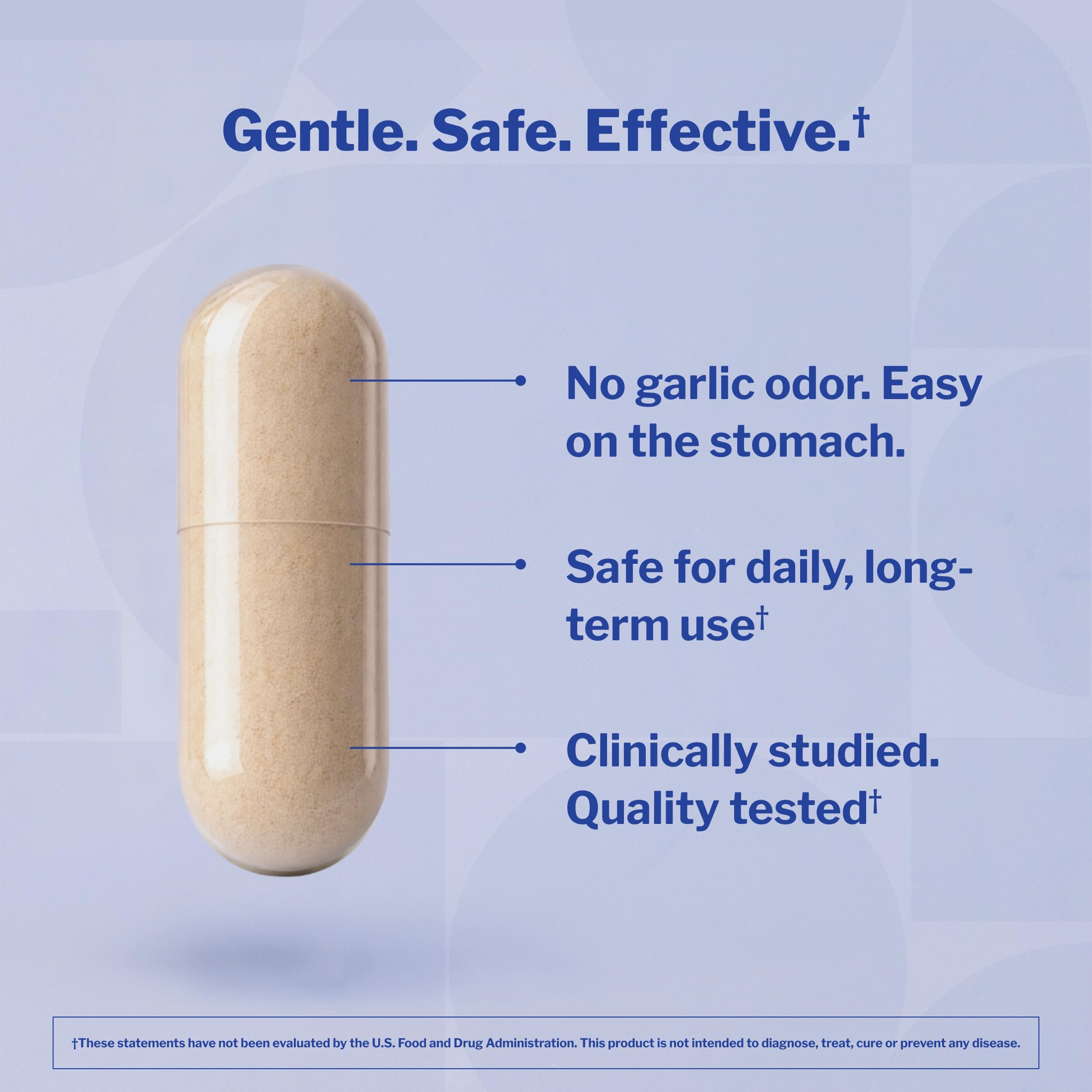 kyolic capsules on hand for serving-size visualization, practical portion guide
