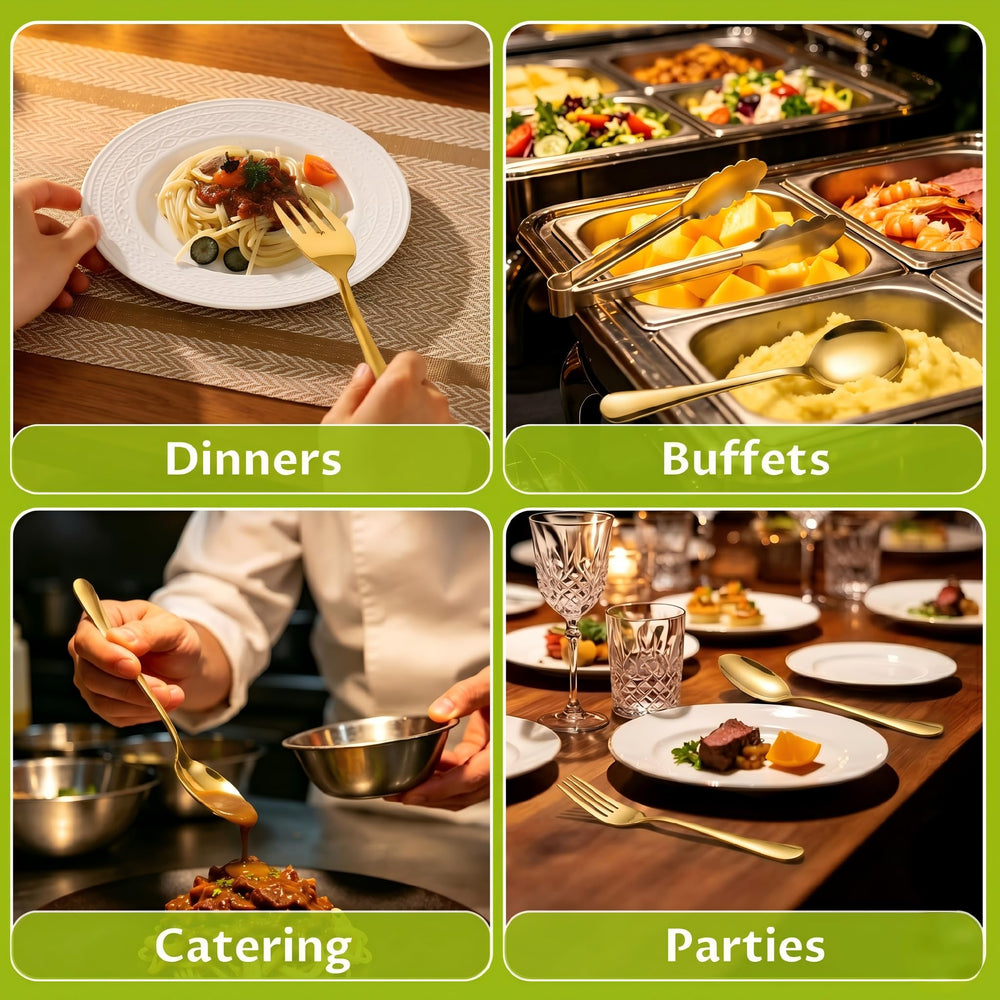 Kzovone set styled on buffet table showing polished look enhancing event presentation