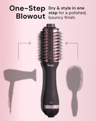 L'ANGE HAIR oval titanium barrel close-up highlighting even heat distribution