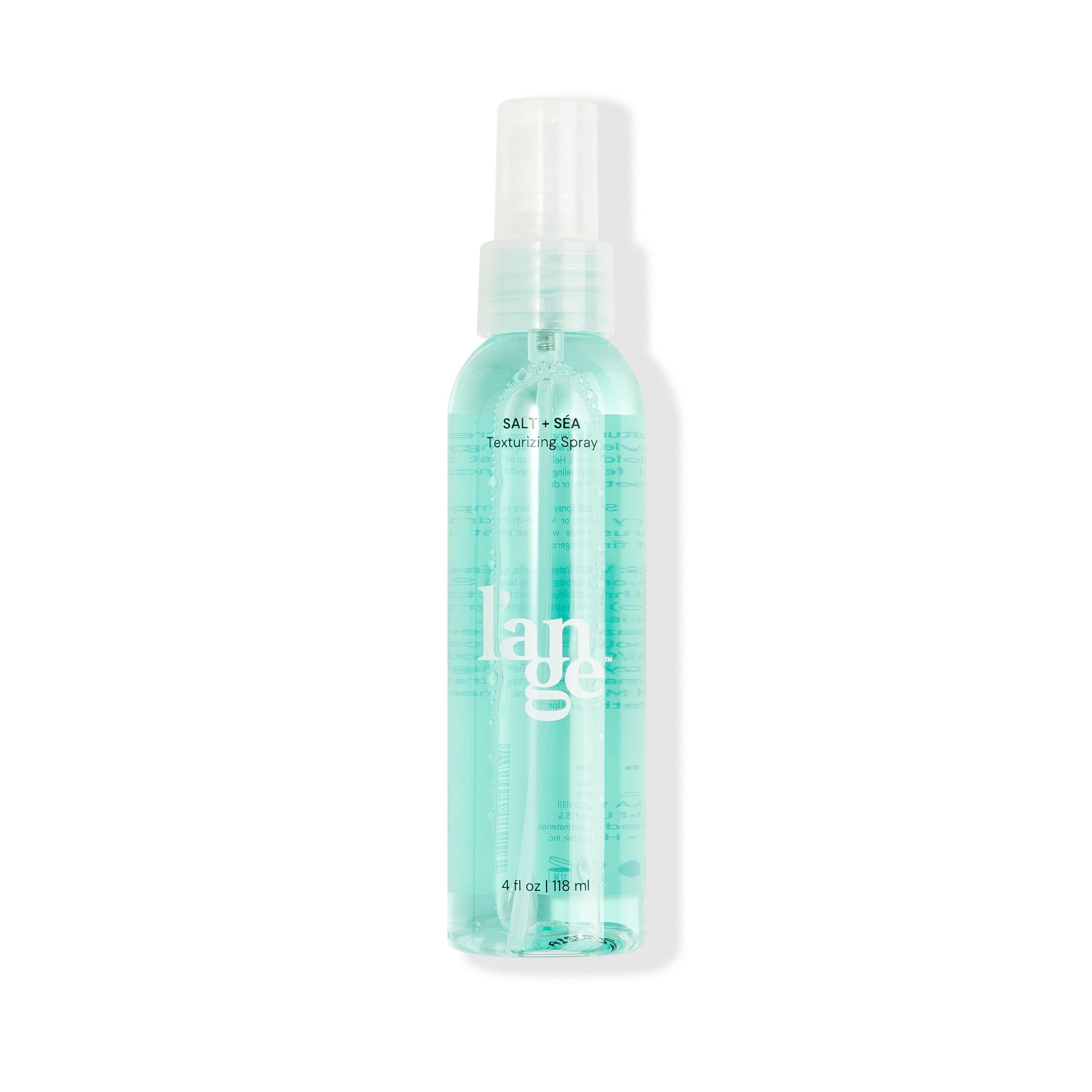 L'ANGE HAIR front bottle shot showing sleek packaging and travel-friendly size