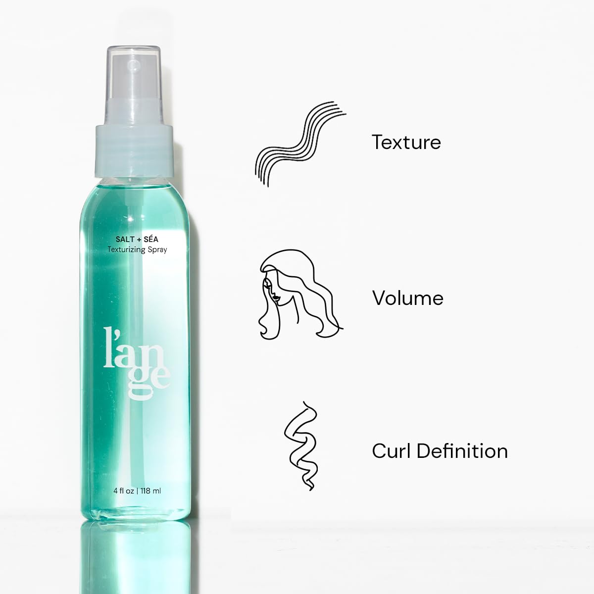 L'ANGE HAIR textured hair strands close-up showing natural separation benefit