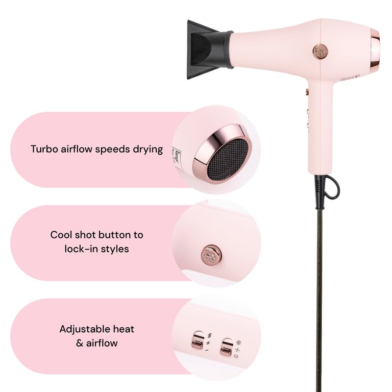 L'Ange Hair Soleil concentrator nozzle close-up for precise airflow and polished results