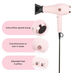 L'Ange Hair Soleil concentrator nozzle close-up for precise airflow and polished results