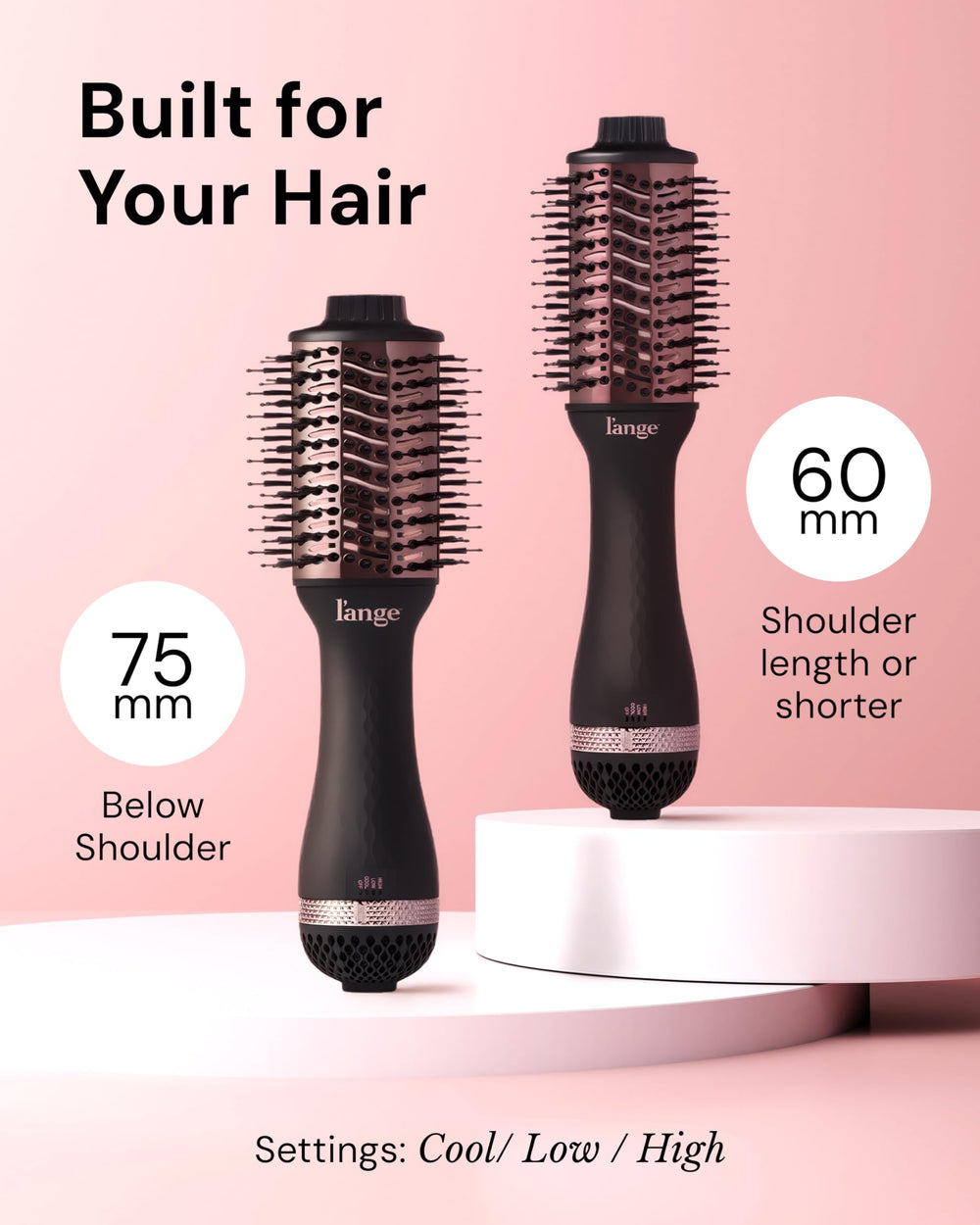 L'ANGE HAIR smooth shiny results on hair texture with reduced frizz