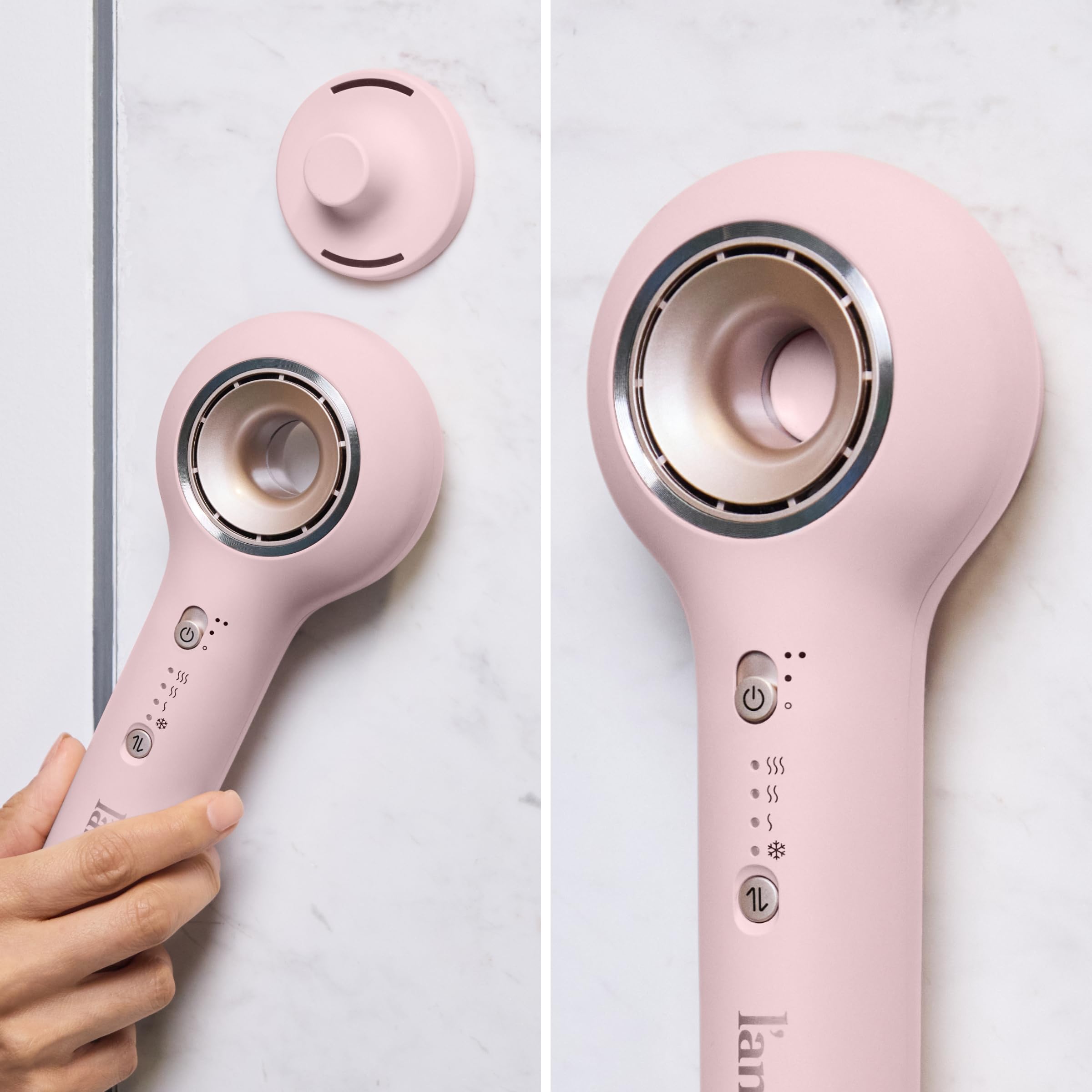 L'ANGE HAIR HaloRing staged on a vanity illustrating salon-quality finish at home