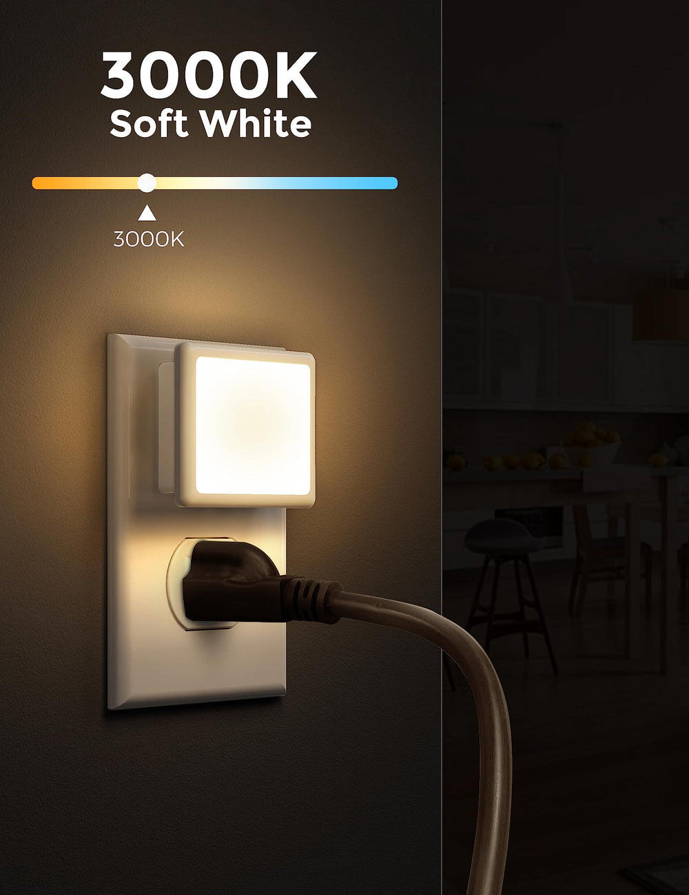 L LOHAS LED close-up of LED diffuser highlighting soft 3000K illumination benefit