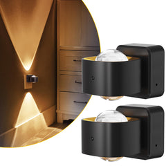 L LOHAS LED front view plugged in showing compact design and easy installation