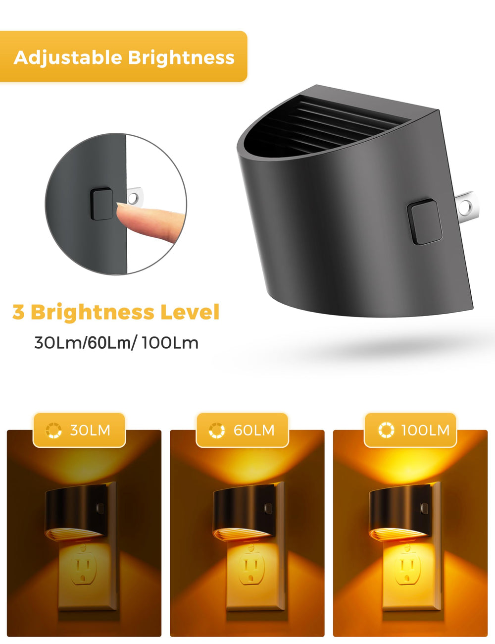 L LOHAS LED in hand showing scale and portability for easy placement benefit