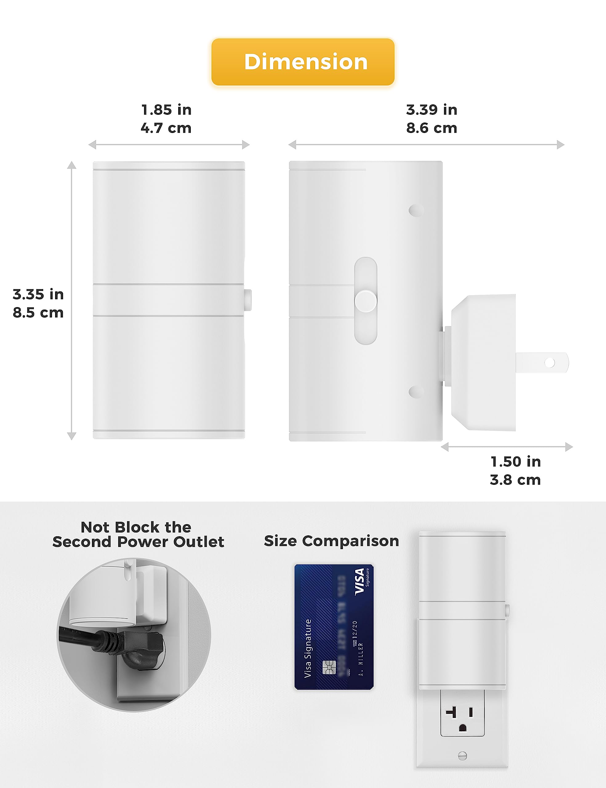 L LOHAS LED sensor detail showing dusk-to-dawn light detection for automatic use
