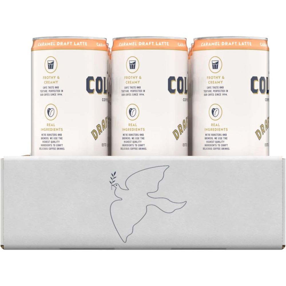 La Colombe on office breakroom table showing shareable beverage option