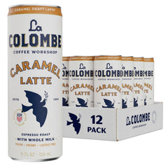 La Colombe front packaging showing a 12-pack and convenience benefit