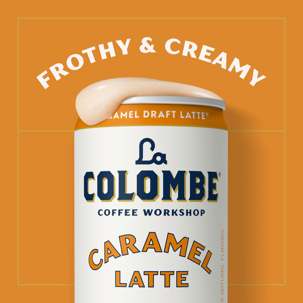 La Colombe held in hand demonstrating size and easy grab-and-go