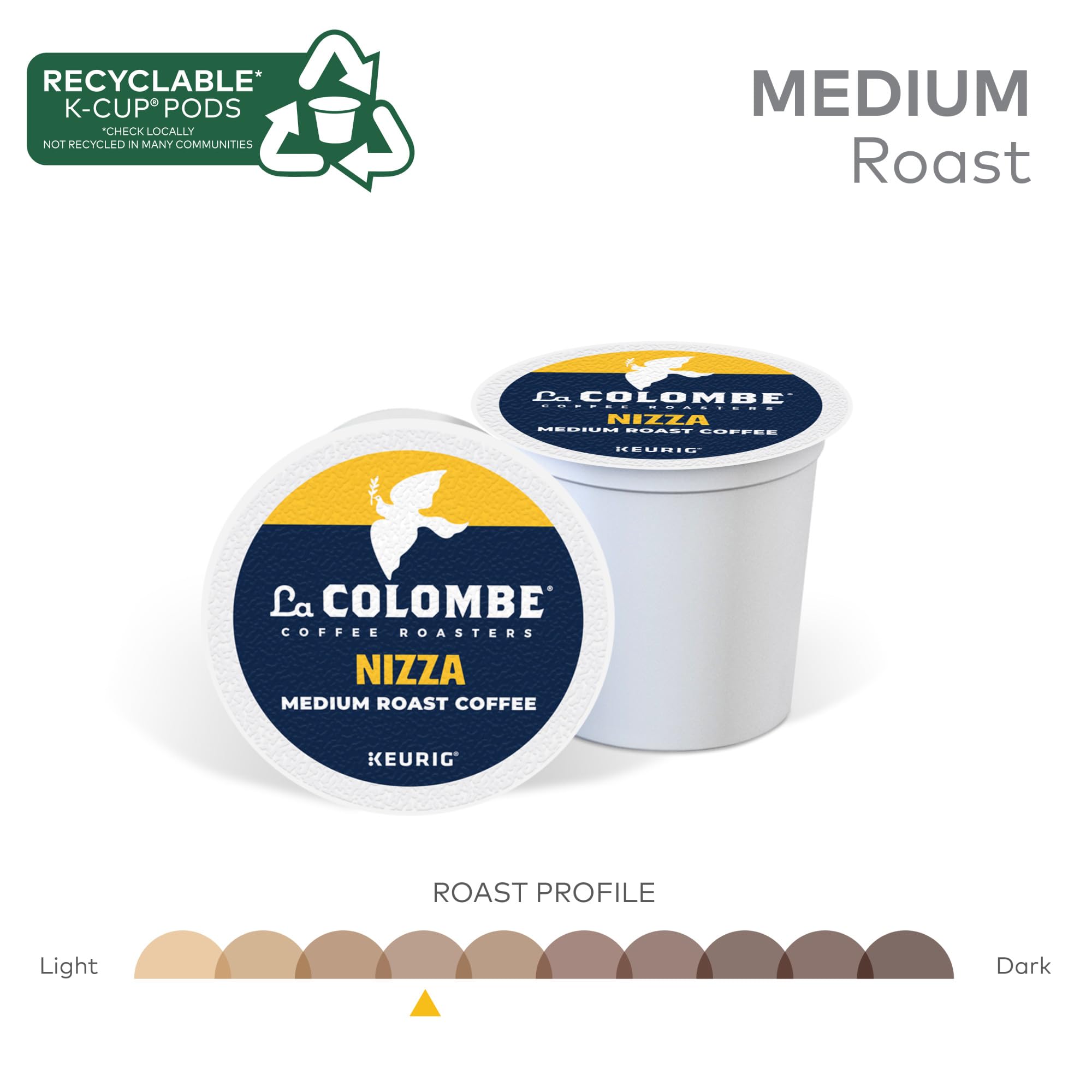 Packaging label of La Colombe Nizza showing roast details and sourcing information