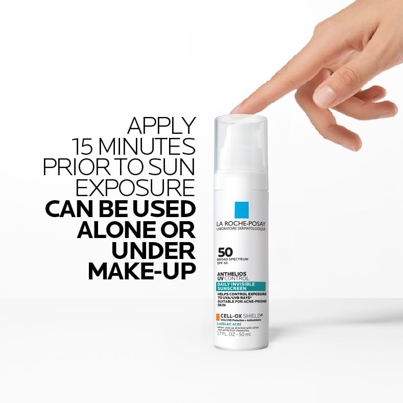La Roche-Posay Anthelios bottle styled on neutral background for product clarity
