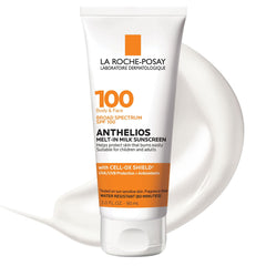 La Roche-Posay front packaging showing SPF 100 travel tube and benefits